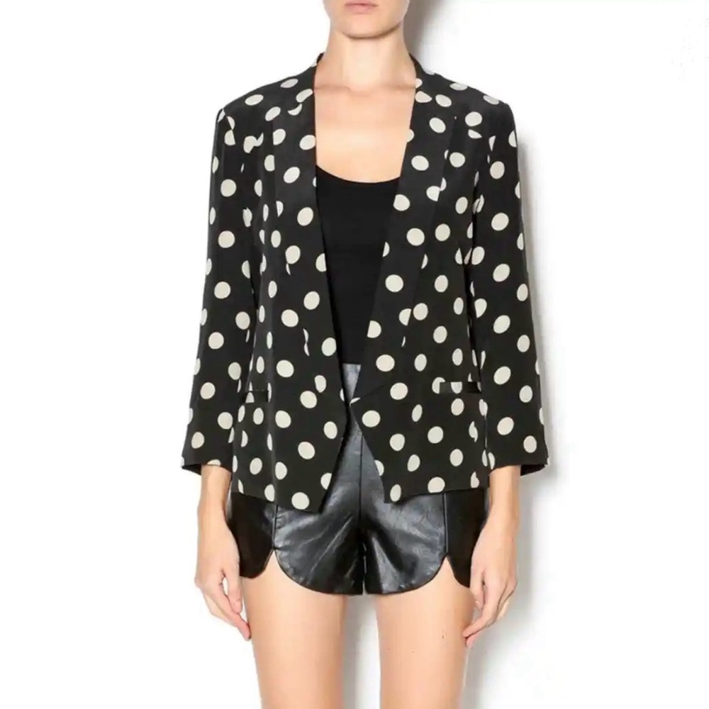 COREY LYNN CALTER Zoe Soft Polka Dot Blazer